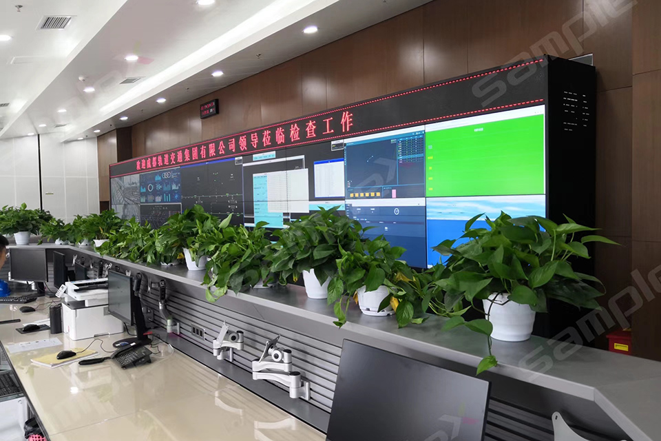 成都軌道交通6號線一二期、8號線一期、10號線二期、11號線一期工程車輛基地綜合自動化管理系統顯示屏系統子系統—高大路地鐵停車場DCC控制中心-55寸LCD1